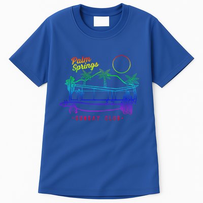 Palm Springs Sunday Club Simple Line Drawing Meaningful Gift Tall T-Shirt