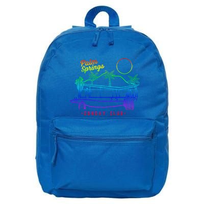 Palm Springs Sunday Club Simple Line Drawing Meaningful Gift 16 in Basic Backpack