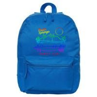 Palm Springs Sunday Club Simple Line Drawing Meaningful Gift 16 in Basic Backpack