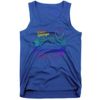 Palm Springs Sunday Club Simple Line Drawing Meaningful Gift Tank Top