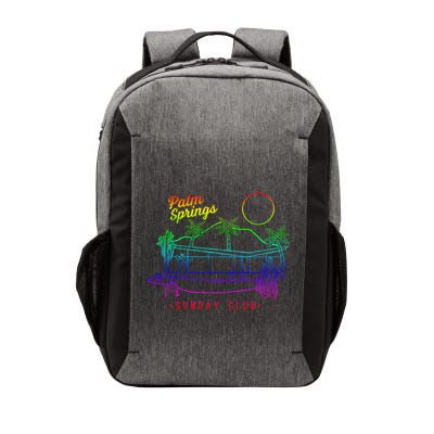 Palm Springs Sunday Club Simple Line Drawing Meaningful Gift Vector Backpack