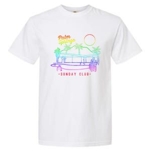 Palm Springs Sunday Club Simple Line Drawing Meaningful Gift Garment-Dyed Heavyweight T-Shirt