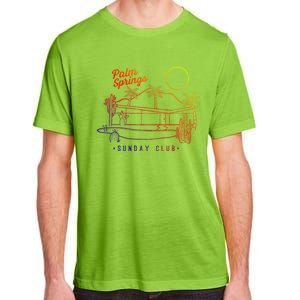 Palm Springs Sunday Club Simple Line Drawing Gift Adult ChromaSoft Performance T-Shirt