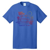 Palm Springs Sunday Club Simple Line Drawing Gift Tall T-Shirt