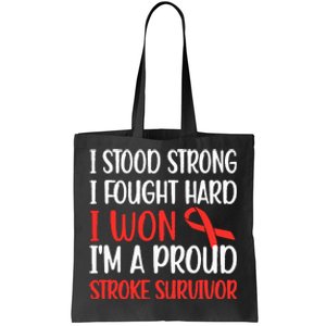 Proud Stroke Survivor Stroke Awareness Stroke Warrior Tote Bag