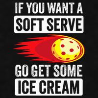 Pickleball Soft Serve Ice Cream Funny Pickleball Ladies PosiCharge Tri-Blend Wicking Tank