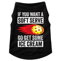 Pickleball Soft Serve Ice Cream Funny Pickleball Doggie Tank