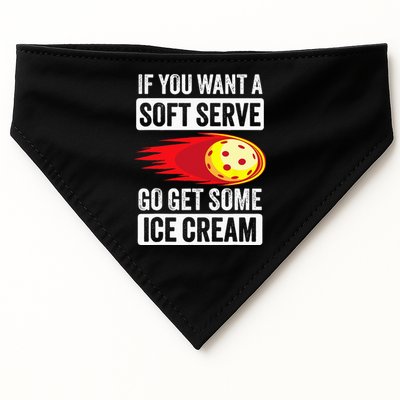 Pickleball Soft Serve Ice Cream Funny Pickleball USA-Made Doggie Bandana