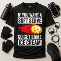 Pickleball Soft Serve Ice Cream Funny Pickleball Performance Shirt