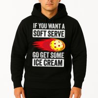 Pickleball Soft Serve Ice Cream Funny Pickleball Hoodie