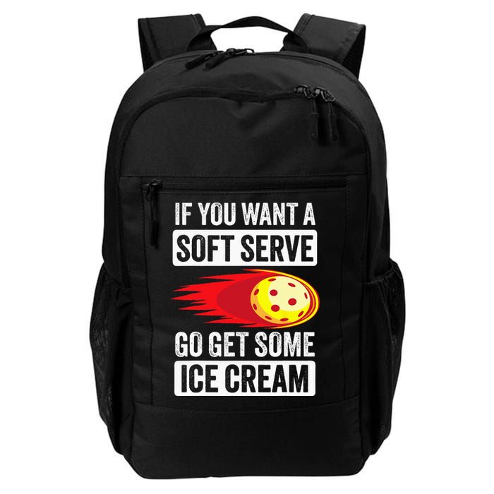 Pickleball Soft Serve Ice Cream Funny Pickleball Backpack