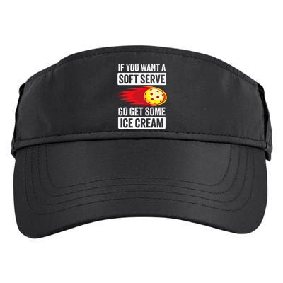 Pickleball Soft Serve Ice Cream Funny Pickleball Adult Drive Performance Visor