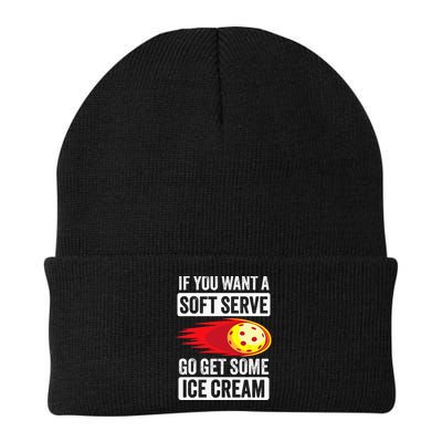 Pickleball Soft Serve Ice Cream Funny Pickleball Beanie