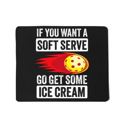 Pickleball Soft Serve Ice Cream Funny Pickleball Mousepad