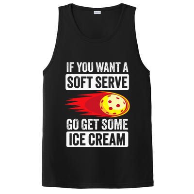 Pickleball Soft Serve Ice Cream Funny Pickleball PosiCharge Competitor Tank