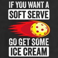 Pickleball Soft Serve Ice Cream Funny Pickleball Trucker Hat
