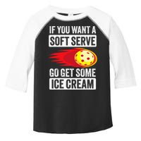 Pickleball Soft Serve Ice Cream Funny Pickleball Toddler Fine Jersey T-Shirt