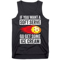 Pickleball Soft Serve Ice Cream Funny Pickleball Tank Top