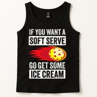 Pickleball Soft Serve Ice Cream Funny Pickleball Tank Top