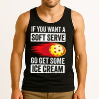 Pickleball Soft Serve Ice Cream Funny Pickleball Tank Top