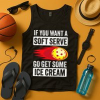 Pickleball Soft Serve Ice Cream Funny Pickleball Tank Top