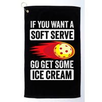 Pickleball Soft Serve Ice Cream Funny Pickleball Golf Towel