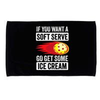 Pickleball Soft Serve Ice Cream Funny Pickleball Microfiber Hand Towel