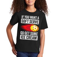 Pickleball Soft Serve Ice Cream Funny Pickleball Kids T-Shirt