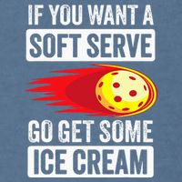 Pickleball Soft Serve Ice Cream Funny Pickleball Garment-Dyed Sweatshirt
