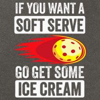 Pickleball Soft Serve Ice Cream Funny Pickleball Cotton Canvas Backpack