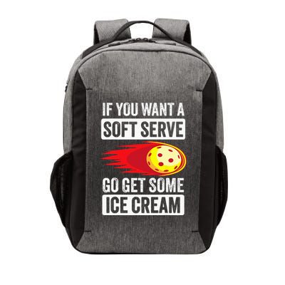 Pickleball Soft Serve Ice Cream Funny Pickleball Vector Backpack