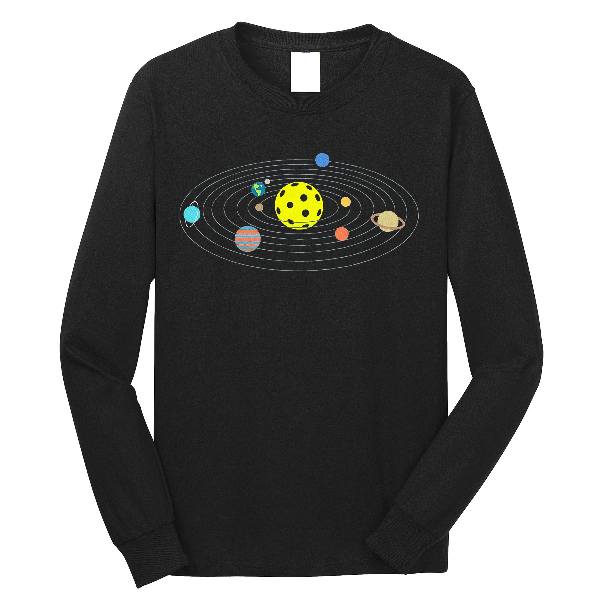 Pickleball Solar System Long Sleeve Shirt