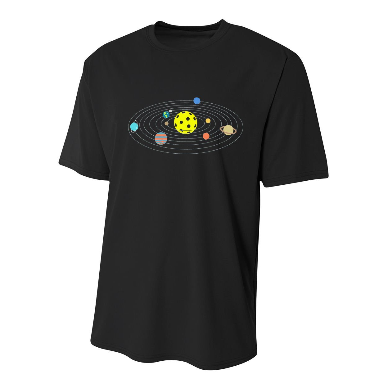 Pickleball Solar System Youth Performance Sprint T-Shirt