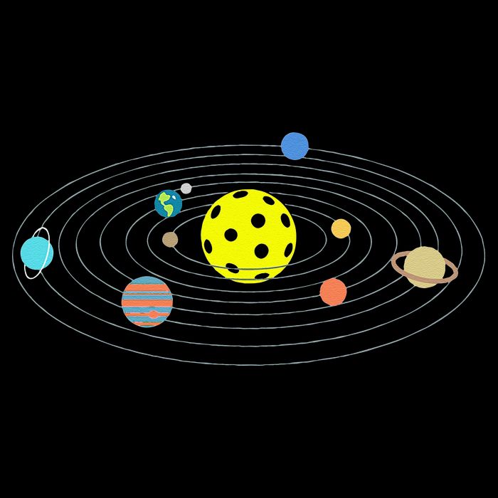 Pickleball Solar System Premium T-Shirt