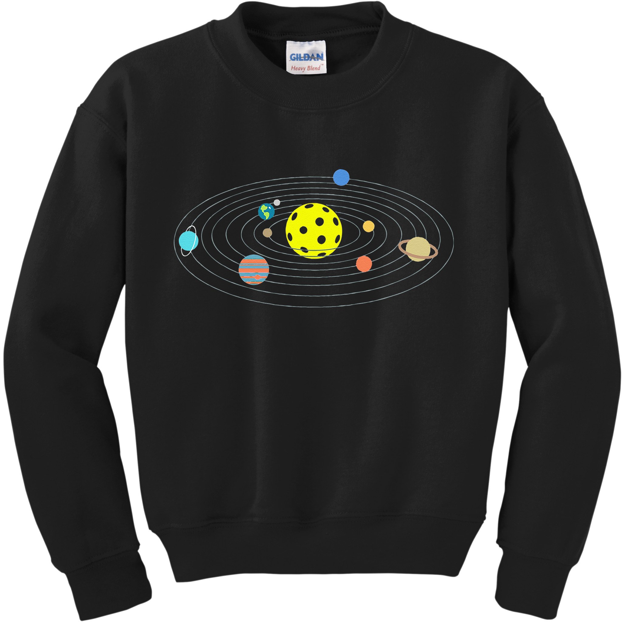 Pickleball Solar System Kids Sweatshirt