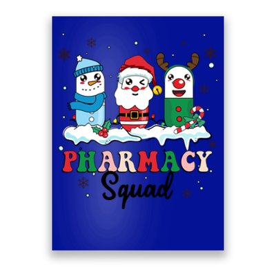 Pharmacy Squad Santa Snow Reindeer Xmas Medicine Pills Gift Poster