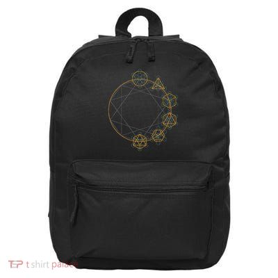 Platonic Solids Sacred Geometry Festival 16 in Basic Backpack