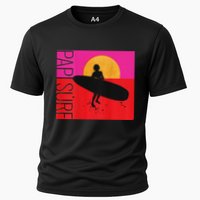 Papi Surf Sunset Surfboard Cooling Performance Crew T-Shirt