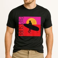 Papi Surf Sunset Surfboard Cooling Performance Crew T-Shirt