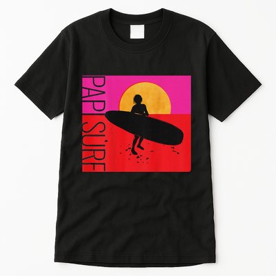 Papi Surf Sunset Surfboard Tall T-Shirt