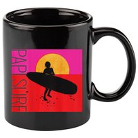 Papi Surf Sunset Surfboard 11oz C Handle Ceramic Mug