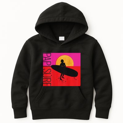 Papi Surf Sunset Surfboard Kids Hoodie