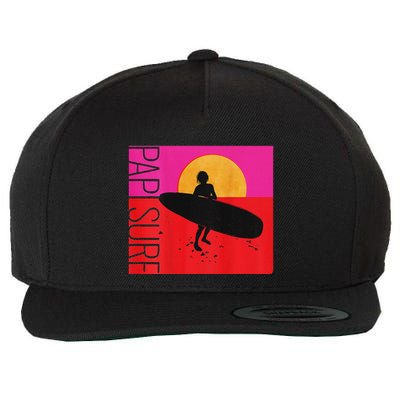 Papi Surf Sunset Surfboard Wool Snapback Cap