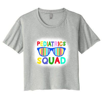 Pediatrics Squad Sunglasses Rn Registered Nurse Nursing Cool Gift Women's Crop Top Tee