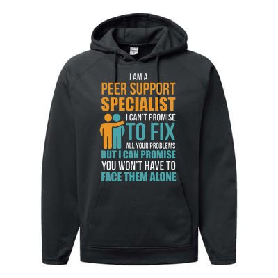 Peer Support Specialist Pss Performance Fleece Hoodie