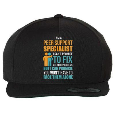 Peer Support Specialist Pss Wool Snapback Cap