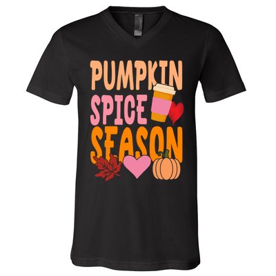Pumpkin Spice Season V-Neck T-Shirt