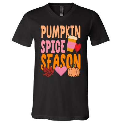 Pumpkin Spice Season V-Neck T-Shirt