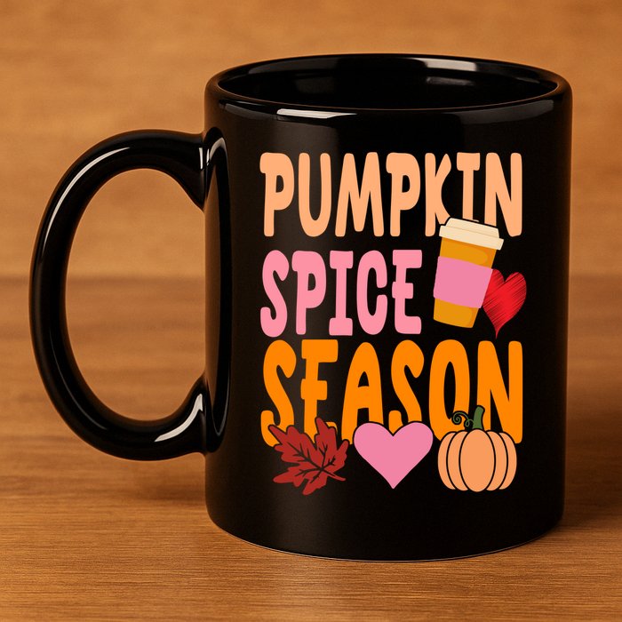 Pumpkin Spice Season 11oz C Handle Ceramic Mug