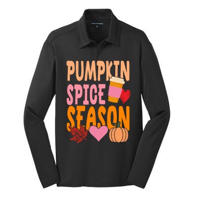 Pumpkin Spice Season Silk Touch Performance Long Sleeve Polo